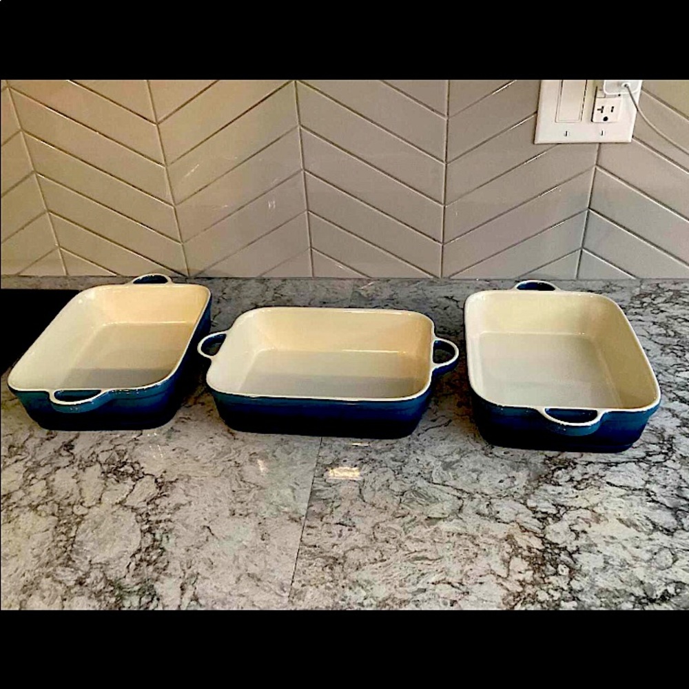 3 casserole dishes
